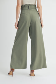 High-Rise Belted Culottes I ABEB7511 I SHIP 09/04/24