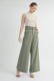 High-Rise Belted Culottes I ABEB7511 I SHIP 09/04/24
