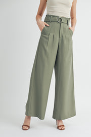 High-Rise Belted Culottes I ABEB7511 I SHIP 09/04/24