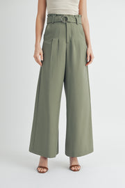High-Rise Belted Culottes I ABEB7511 I SHIP 09/04/24