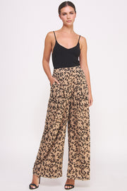 Leopard Printed Chiffon Pants I ABEB7516 I SHIP 09/25/24
