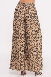 Leopard Printed Chiffon Pants I ABEB7516 I SHIP 09/25/24