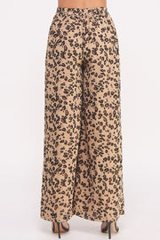 Leopard Printed Chiffon Pants I ABEB7516 I SHIP 09/25/24