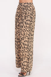 Leopard Printed Chiffon Pants I ABEB7516 I SHIP 09/25/24