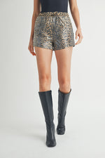 Load image into Gallery viewer, Sequin Leopard Printed Shorts I ABEB7519
