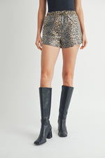 Load image into Gallery viewer, Sequin Leopard Printed Shorts I ABEB7519
