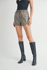 Load image into Gallery viewer, Sequin Leopard Printed Shorts I ABEB7519
