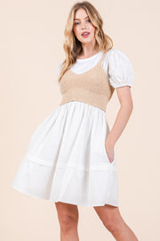 Two Piece Set Mini Dress / STLE#ABED7500