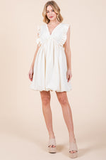 Load image into Gallery viewer, V-Neck Mini Dress  / STYLE#ABED7509
