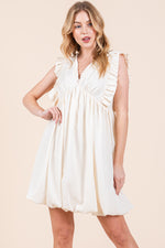 Load image into Gallery viewer, V-Neck Mini Dress  / STYLE#ABED7509
