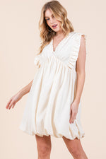 Load image into Gallery viewer, V-Neck Mini Dress  / STYLE#ABED7509
