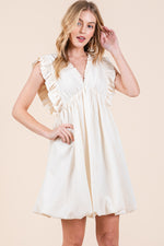 Load image into Gallery viewer, V-Neck Mini Dress  / STYLE#ABED7509
