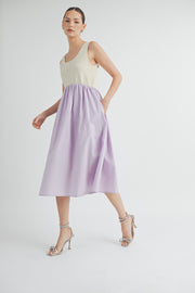 Sleeveless A-Line Midi Dress I ABED7510