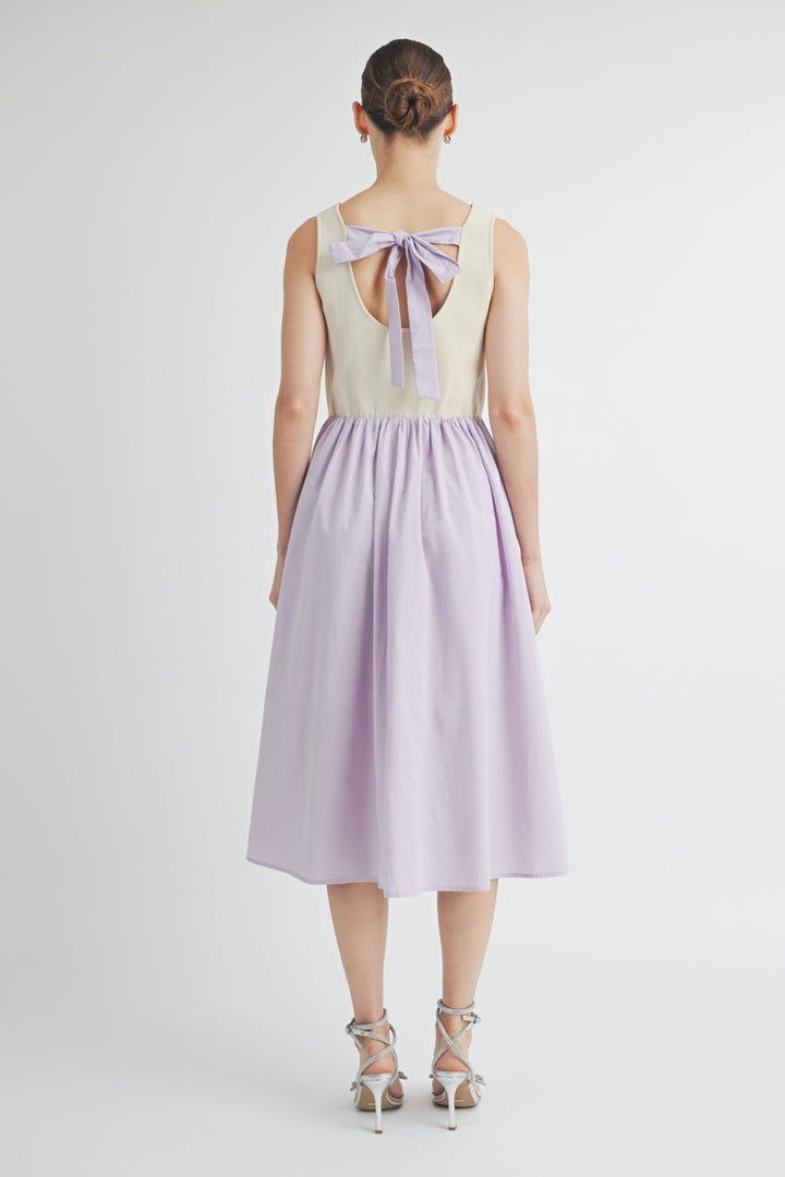Sleeveless A-Line Midi Dress I ABED7510
