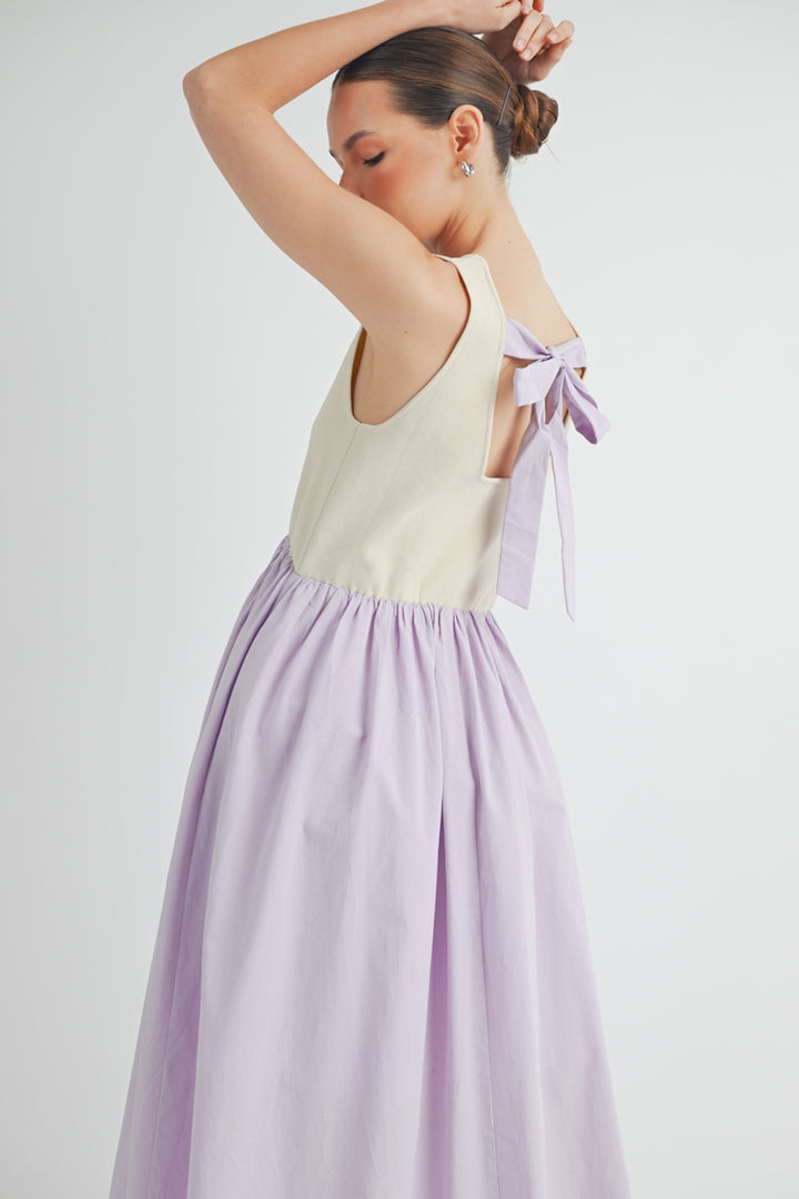 Sleeveless A-Line Midi Dress I ABED7510