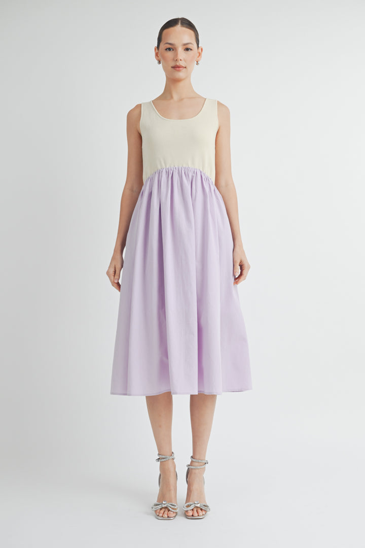 Sleeveless A-Line Midi Dress I ABED7510