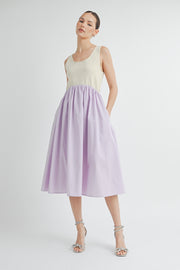 Sleeveless A-Line Midi Dress I ABED7510