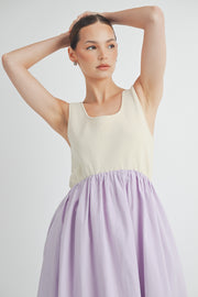 Sleeveless A-Line Midi Dress I ABED7510