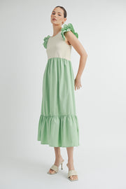 Flutter Sleeve Dress I ABED7511