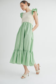 Flutter Sleeve Dress I ABED7511