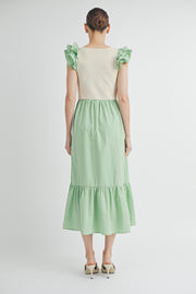 Flutter Sleeve Dress I ABED7511