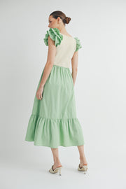 Flutter Sleeve Dress I ABED7511