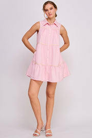 Swing Mini Dress l ABED7513 Pink