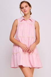 Swing Mini Dress l ABED7513 Pink