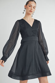 Organza Mini Dress I ABED7529 I SHIP 09/18/24