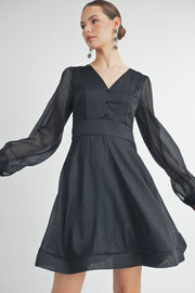 Organza Mini Dress I ABED7529 I SHIP 09/18/24