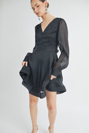Organza Mini Dress I ABED7529 I SHIP 09/18/24