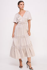 Load image into Gallery viewer, Short Sleeve Button Front Dress I ABED7530 I SHIP 09/25/24
