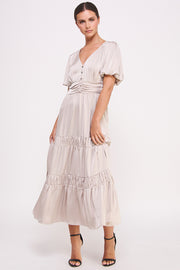 Short Sleeve Button Front Dress I ABED7530 I SHIP 09/25/24