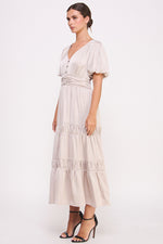 Load image into Gallery viewer, Short Sleeve Button Front Dress I ABED7530 I SHIP 09/25/24
