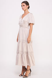 Short Sleeve Button Front Dress I ABED7530 I SHIP 09/25/24