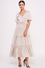 Load image into Gallery viewer, Short Sleeve Button Front Dress I ABED7530 I SHIP 09/25/24
