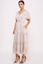 Load image into Gallery viewer, Short Sleeve Button Front Dress I ABED7530 I SHIP 09/25/24
