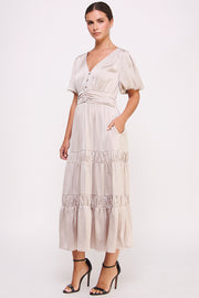 Short Sleeve Button Front Dress I ABED7530 I SHIP 09/25/24