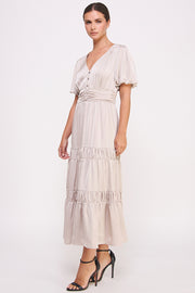 Short Sleeve Button Front Dress I ABED7530 I SHIP 09/25/24