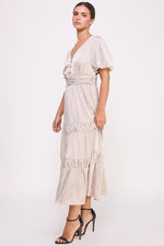 Load image into Gallery viewer, Short Sleeve Button Front Dress I ABED7530 I SHIP 09/25/24
