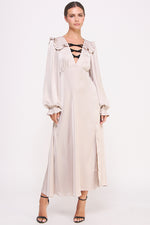 Load image into Gallery viewer, Satin Long Sleeve Midi Dress I ABED7531 I SHIP 09/25/24
