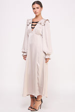 Load image into Gallery viewer, Satin Long Sleeve Midi Dress I ABED7531 I SHIP 09/25/24

