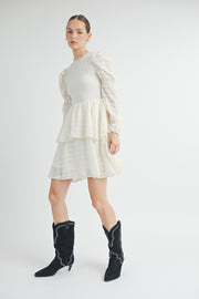 Mock Neck Mini Dress I ABED7532 I SHIP 09/25/24