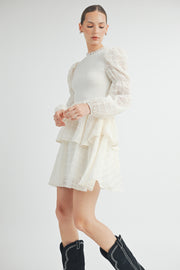 Mock Neck Mini Dress I ABED7532 I SHIP 09/25/24