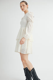 Mock Neck Mini Dress I ABED7532 I SHIP 09/25/24