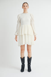 Mock Neck Mini Dress I ABED7532 I SHIP 09/25/24