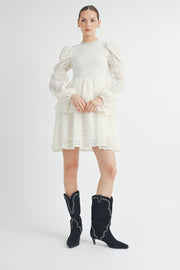 Mock Neck Mini Dress I ABED7532 I SHIP 09/25/24