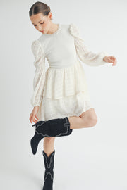 Mock Neck Mini Dress I ABED7532 I SHIP 09/25/24