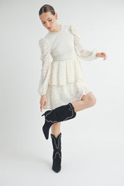 Mock Neck Mini Dress I ABED7532 I SHIP 09/25/24