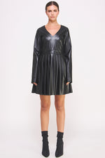 Load image into Gallery viewer, Faux Leather Minidress I ABED7545 I SHIP 10/03/24
